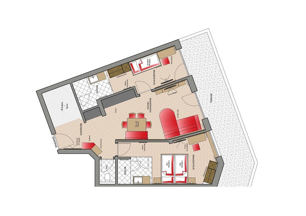 Appartementhaus Naturquell Sankt Leonhard im Pitztal Quarto foto